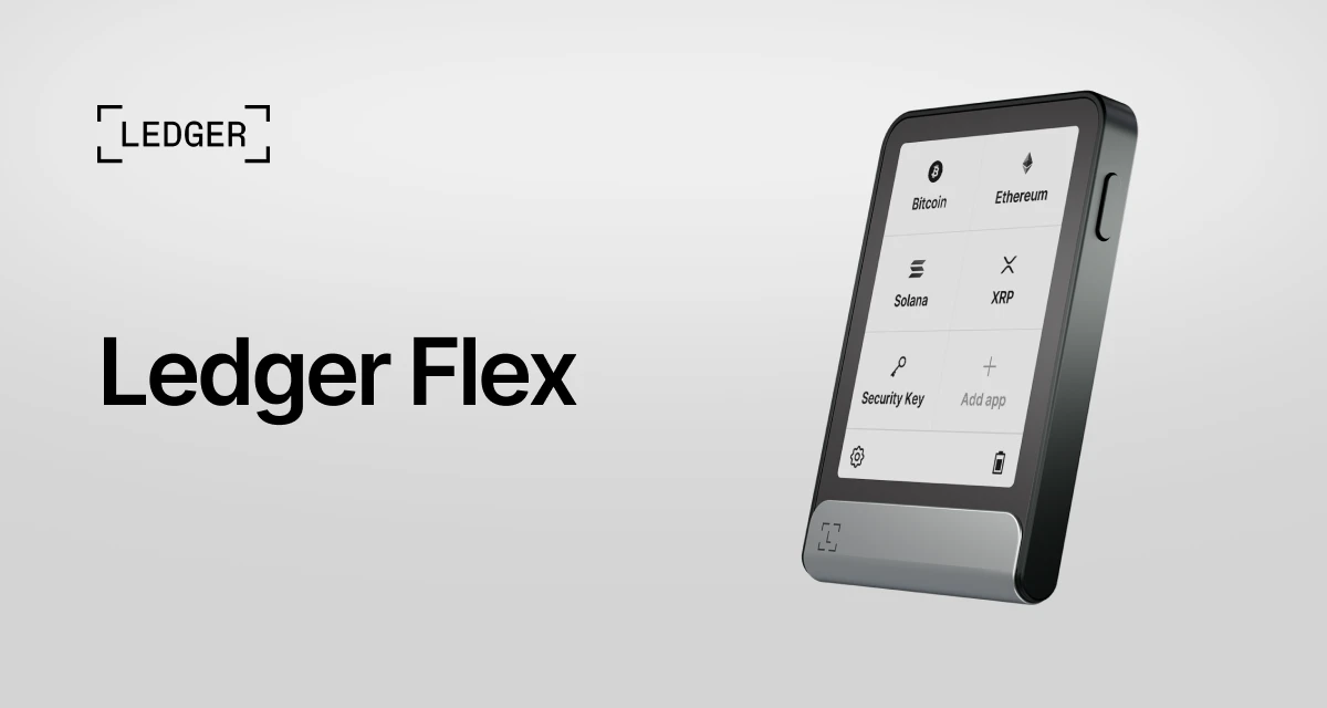 Ledger Flex hardware wallet, manufacturer product photo